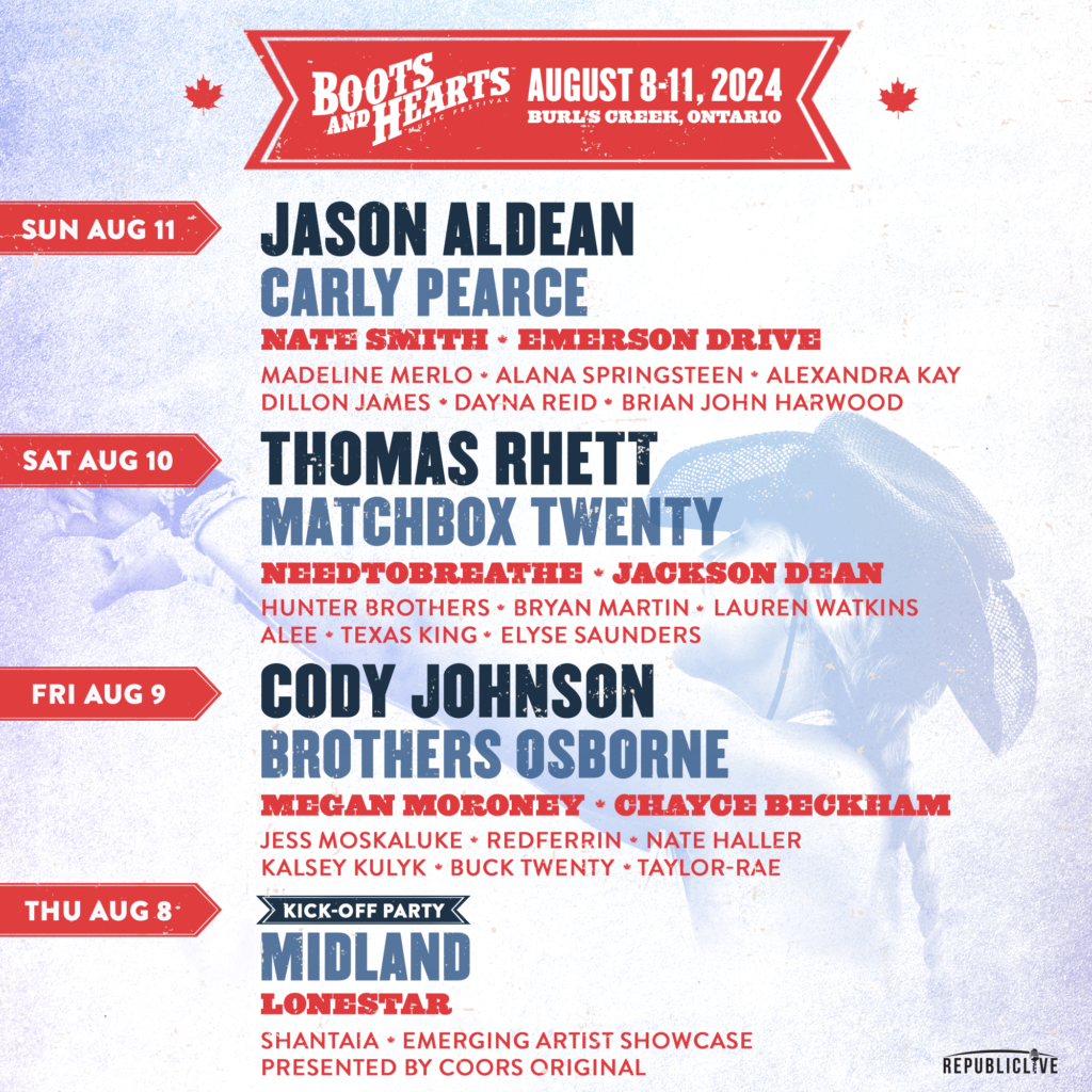 Boots and Hearts Unveils Full 2024 Line-up