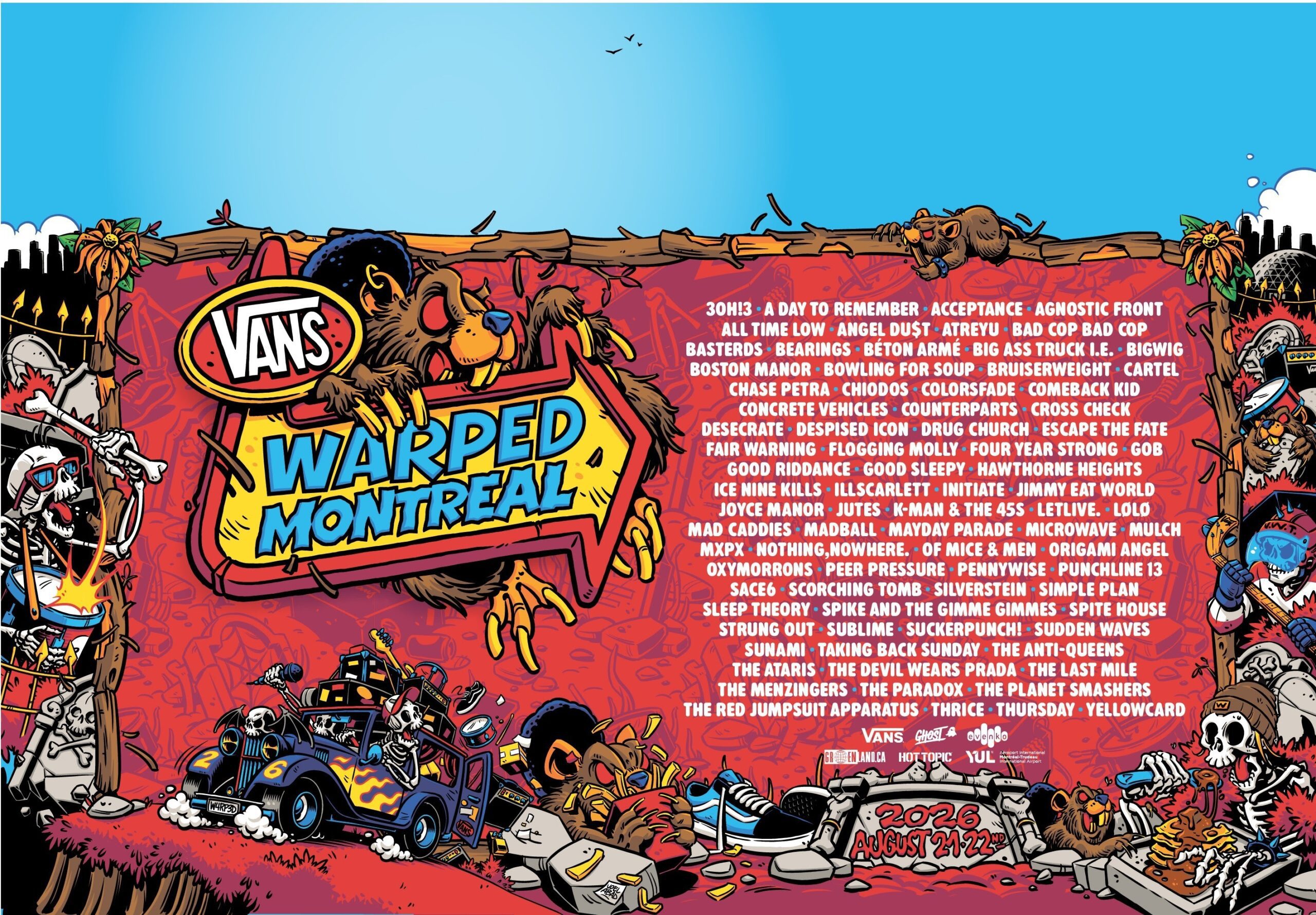 Vans Warped Tour 2026 Montreal